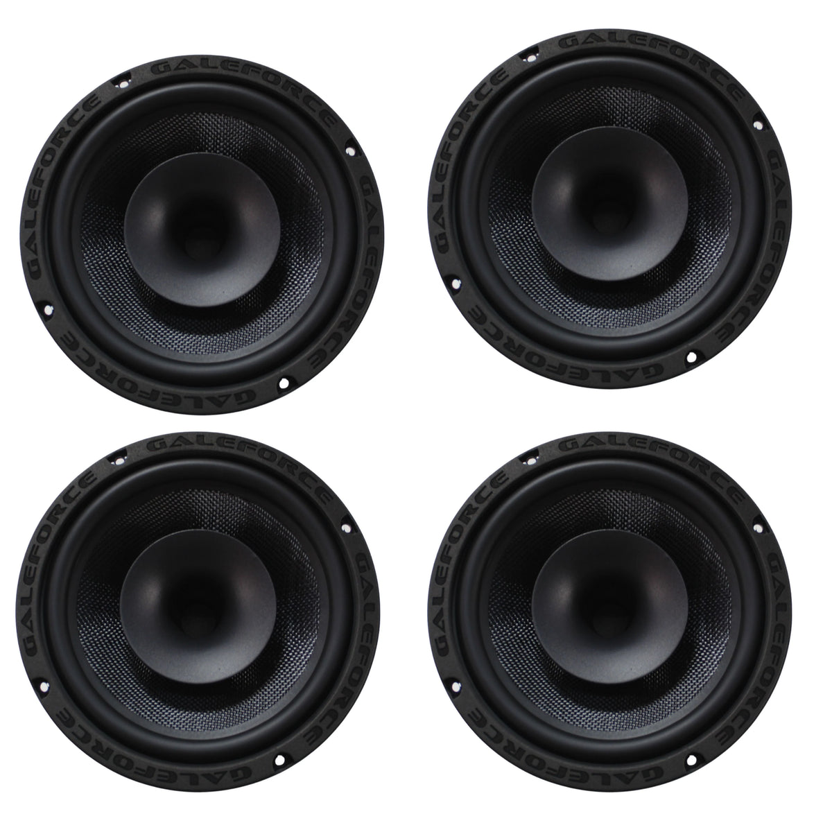 Galeforce F-3 Pro Audio 2-way Marine Grade Speaker 8" 450w RMS with Horn 4Pck