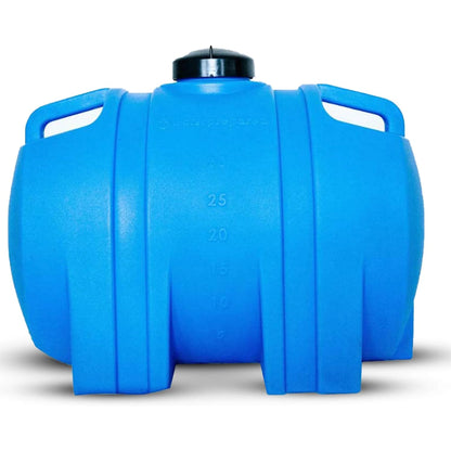 WaterPrepared 35 Gal Water Tank w/Large Cap, 3/4" Brass Spigot & Handles