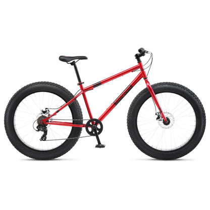 Mongoose Dolomite Adult Fat Tire Mountain Bike, 26-Inch Wheel, Red