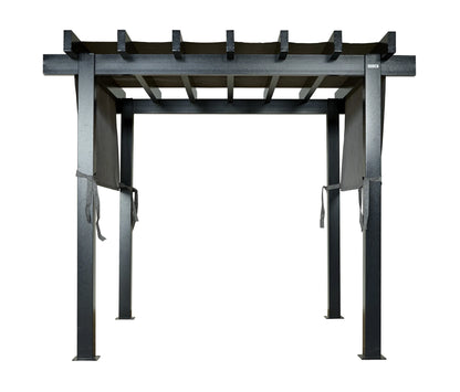 Sojag Outdoor 10' x 10' Yamba Pergola Square Shaped Gazebo, Dark Grey