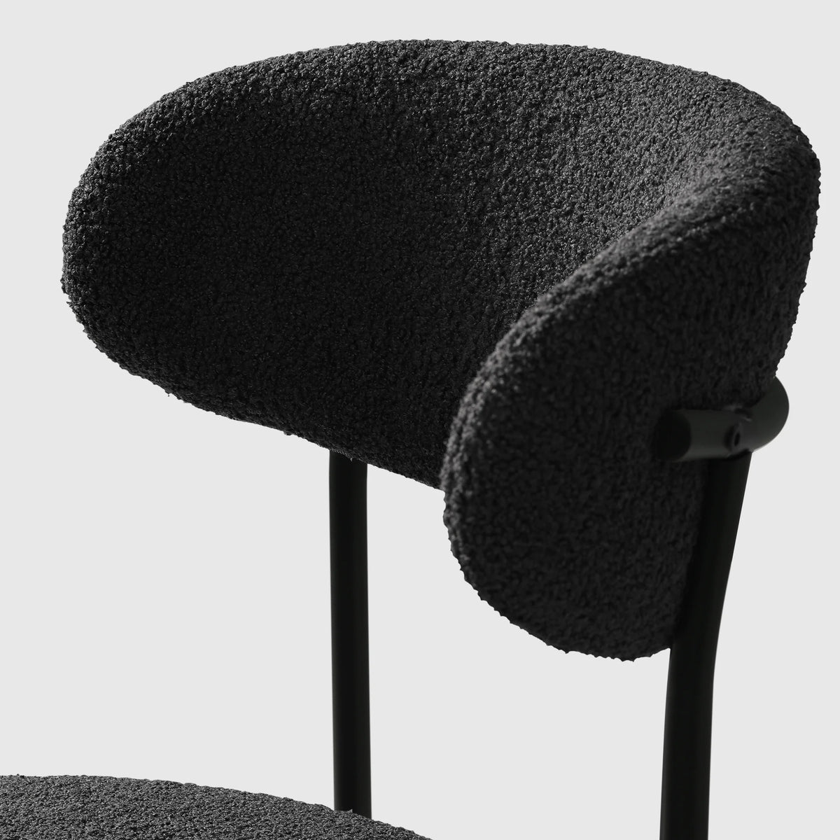 WestinTrends Alexandria Mid-Century Modern Upholstered Sherpa Round Dining Chairs (Set of 4), Sunset Gold