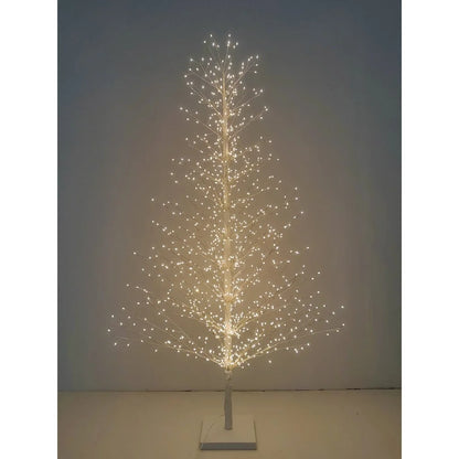 Hi-Line Gift Ltd. 70in White Birch Tree with 1099 LED Lights Indoor Use Only