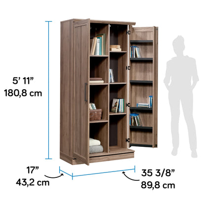 Sauder Homeplus Storage Cabinet, Sienna Oak Finish