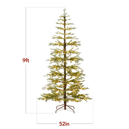 Best Choice Products 4.5ft Pre-Lit Sparse Christmas Tree w/ 100 2-in-1 LED Lights, Cordless Connection, Metal Stand