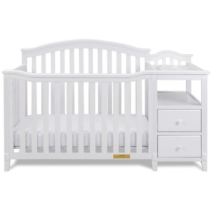 AFG Baby Furniture Kali 4-in-1 Convertible Crib and Changer White