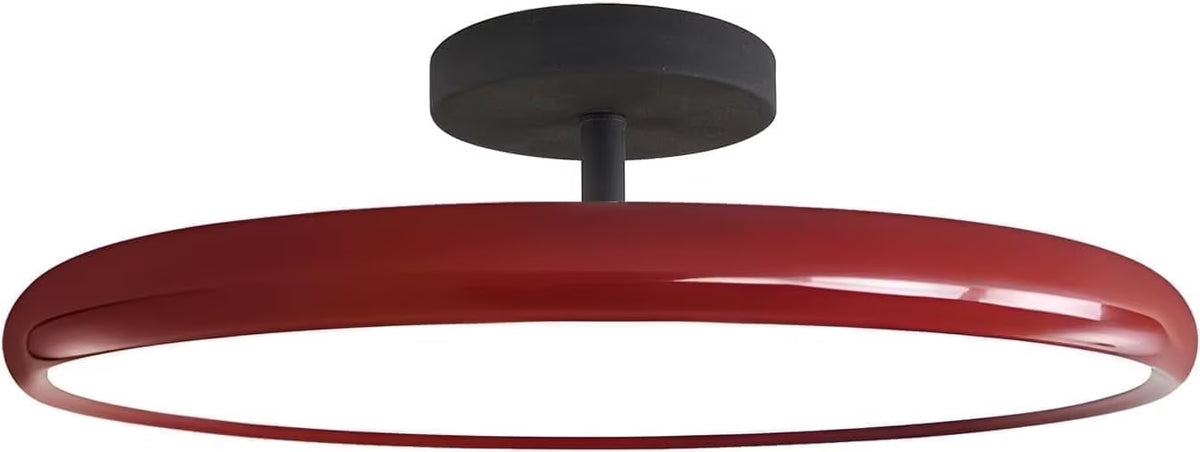 KCO Lighting Vintage Green Ceiling Light Contemporary Black Metal Flush Mount Mid Century Modern Entryway Semi Flush Mount LED Hallway Light Fixture