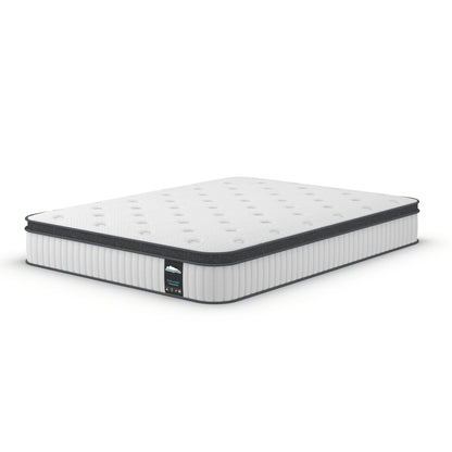 Sersper Queen Mattress, 12 Inch Pillow Top Hybrid Mattress Queen with Fiberglass Free, Gel Memory Foam, Breathable Bed Mattress for Cooler Sleep Supportive & Pressure Relief, Medium Firm