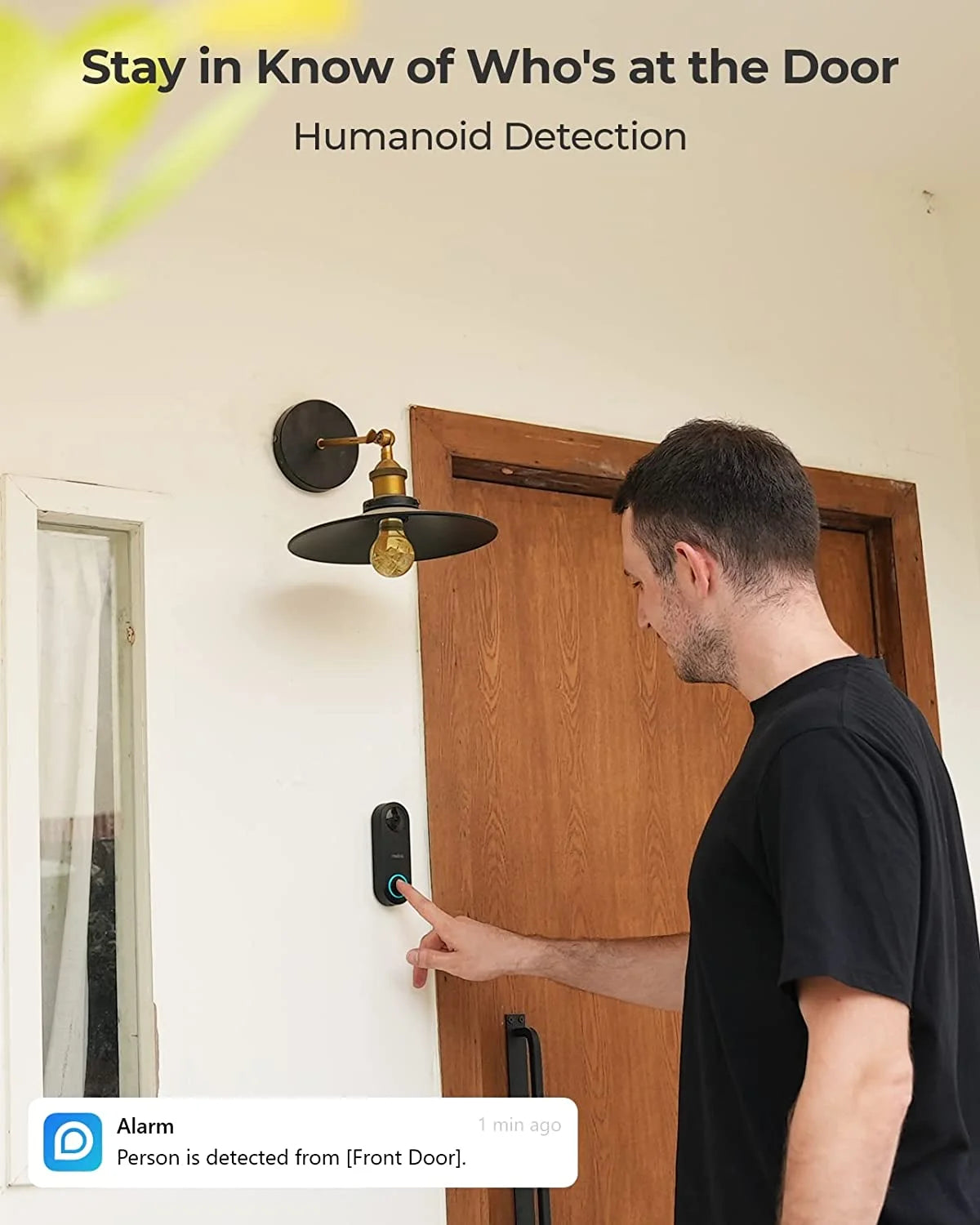 Reolink 2pcs Doorbell(PoE Version) 180�� Diagonal, 5MP IP Security Camera with Chime, Secured Local Storage, No Monthly Fee