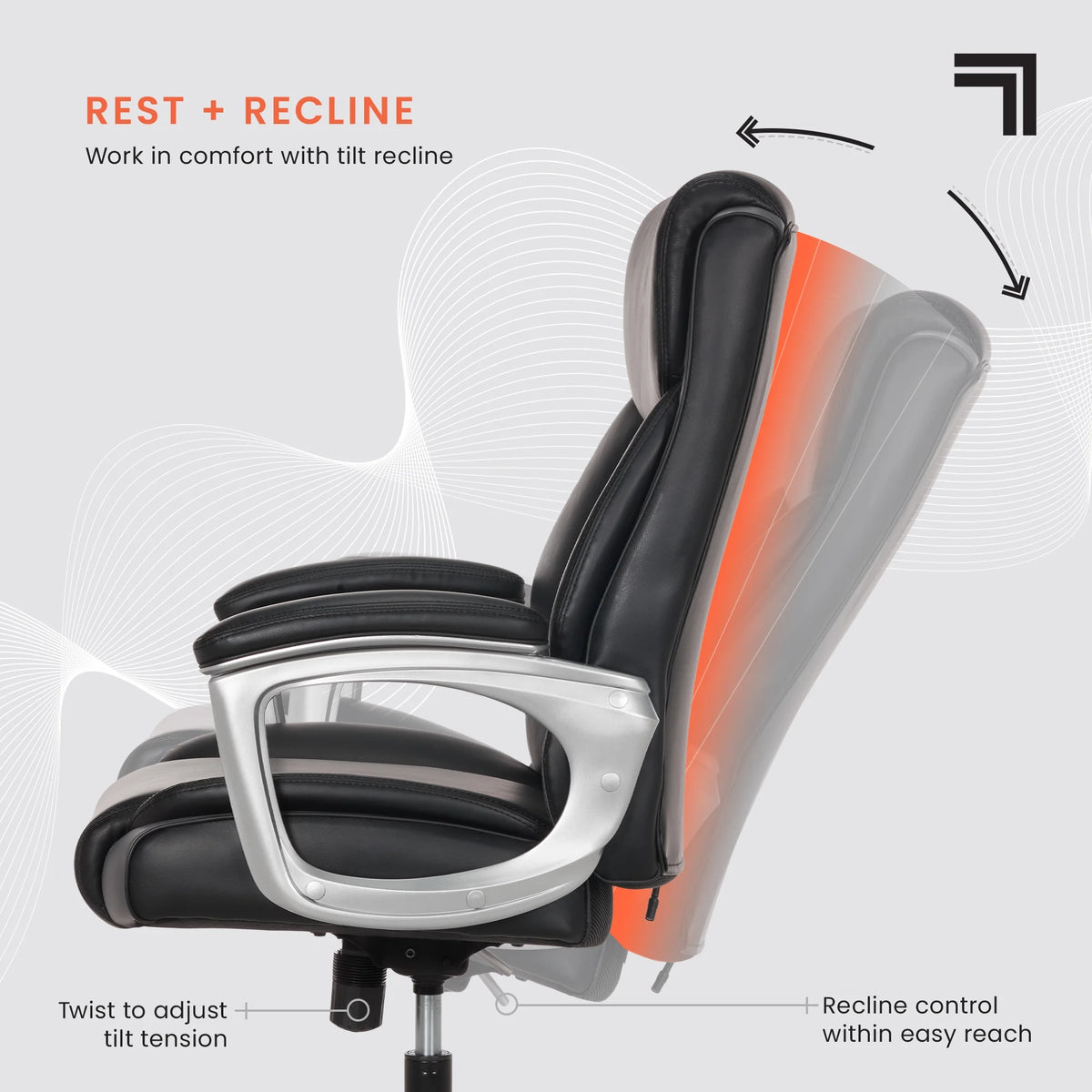Sharper Image S-120 Massage and Heat Office Chair, Gray/White