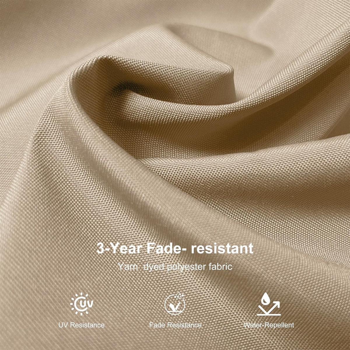 PURPLE LEAF 9 �� 11.5 FT Patio Umbrella White Cantilever Offset Umbrella Rectangle Outdoor Umbrella with 360�� Rotation for Garden Deck Pool, Beige