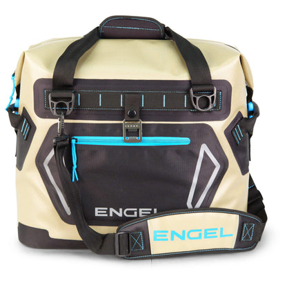 ENGEL Soft Sided Cooler HD20 - 22 Qt, 24 Cans, Dark Gray/Orange