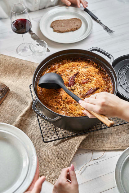 Staub Cast Iron 7-qt Round Cocotte - Grenadine