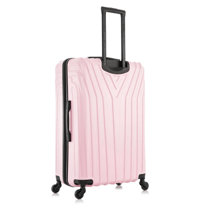 InUSA Vasty 28" Hardside Lightweight Luggage with Spinner Wheels, Handle, and Trolley, Gray