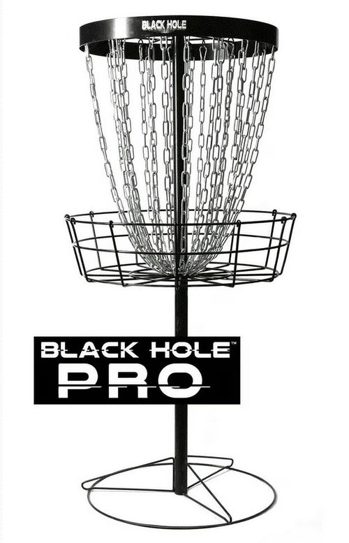 MVP Black Hole Pro 24-Chain Portable Disc Golf Basket Target