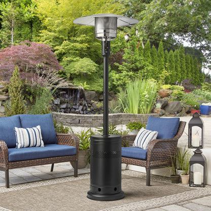 (3 pack) Mainstays 48,000 BTU Freestanding Metal Propane Patio Heater, Black