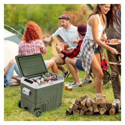 12V Car Refrigerator Portable Fridge - 35L/50L Electric Cooler, Adjustable Temp -4℉~68℉, DC 12/24V & AC 100-240V, for Road Trips, Camping, Food Preservation
