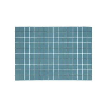 Pemberly Row Contemporary Blue Tile Indoor / Outdoor Coffee Table
