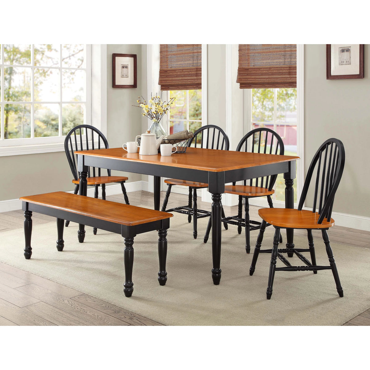 Better Homes and Gardens Autumn Lane Farmhouse Dining Table, Multiple Finishes