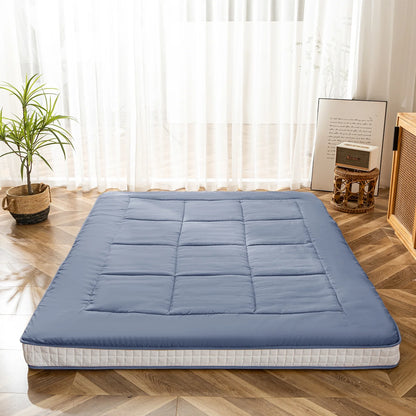 Futon Mattress, Padded Japanese Floor Mattress Quilted Bed Mattress Topper, Extra Thick Folding Sleeping Pad, Dark Grey, Twin