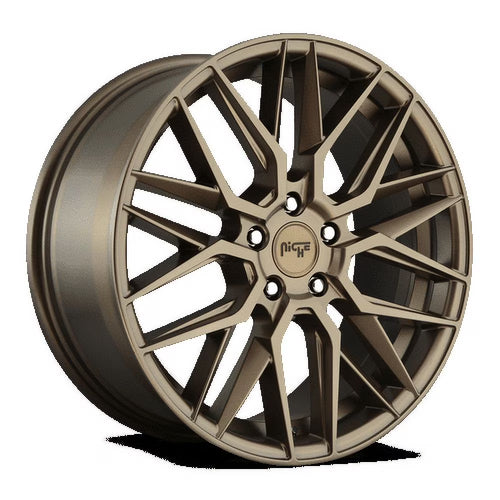 Niche 1PC Aluminum Rim M191 GAMMA 19X8.5in Matte Bronze Finish, M191198565+35