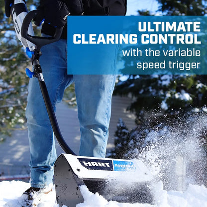HART 40-Volt 12-inch Single Stage Battery-Powered Snow Shovel Kit, (1) 4.0Ah Lithium-Ion Battery