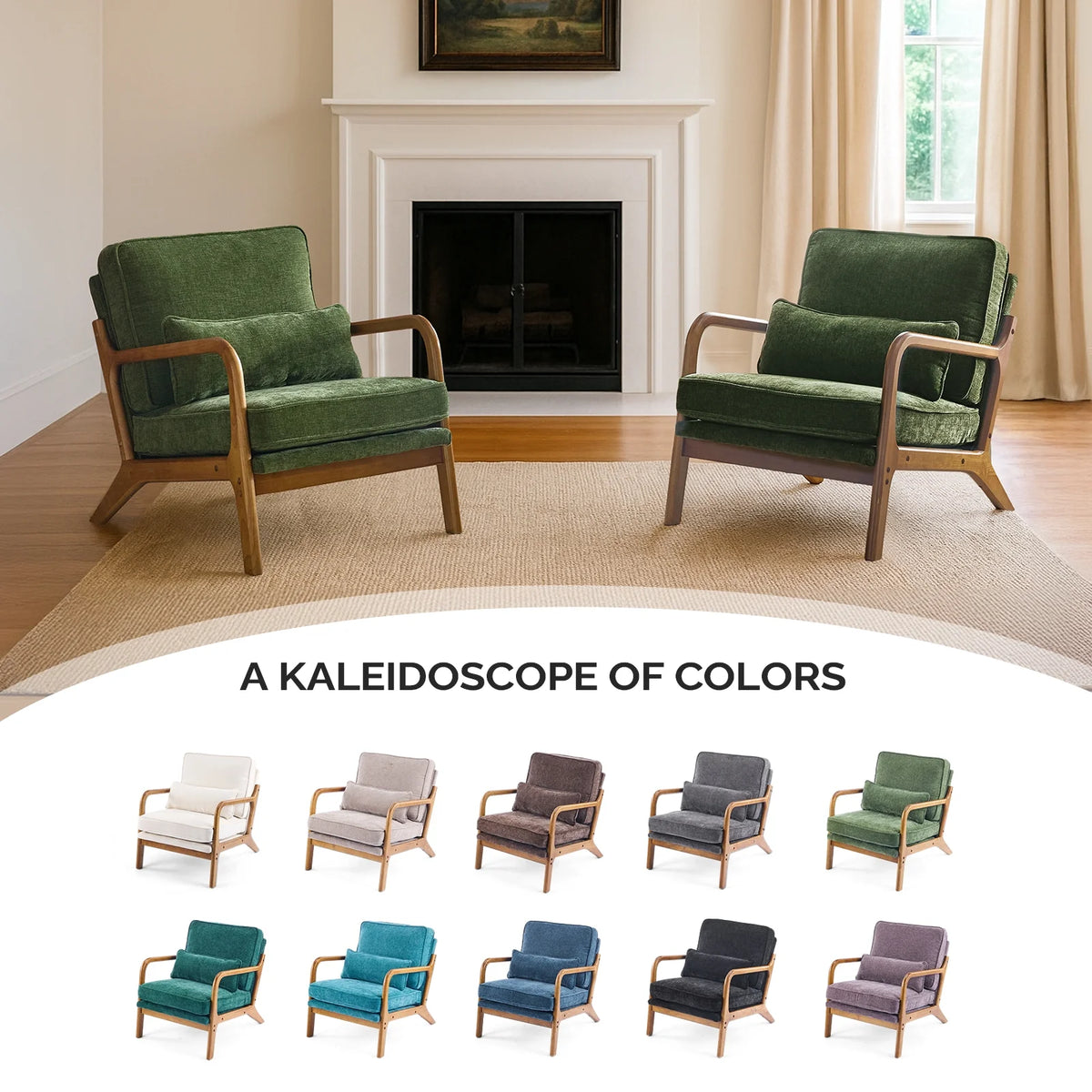 Ktaxon Accent Chair Corduroy Upholstered Armchair, Reading Club Chair with Pillow and Solid Wood Frame for Living Room Bedroom Furniture Off White