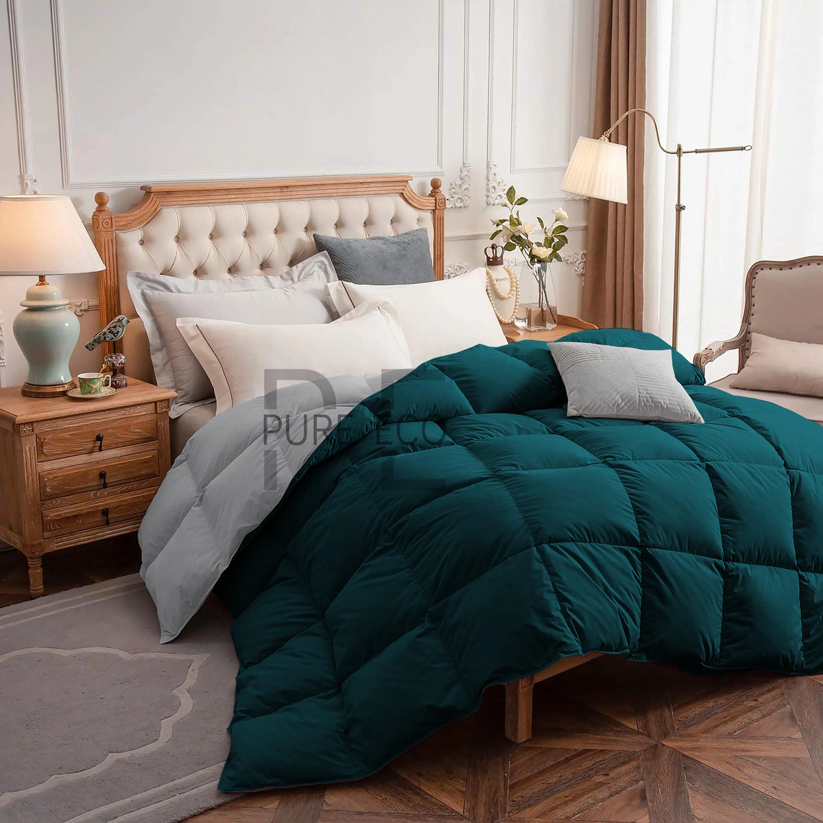 Ayanshi Hotel Bedding Comforter Twin Size, Duvet Insert, Quilted Comforter with Corner Tabs, All Season Lightweight Quilt, Down Alternative Hotel Comforter Twin Size 68X90 Baby Pink