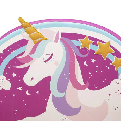 Delta Children Unicorn Upholstered Twin Bed, Pink