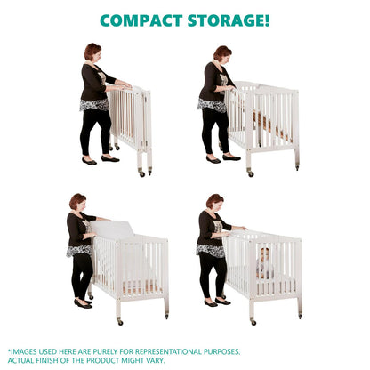 Dream On Me 3-in-1 Portable Crib Gray