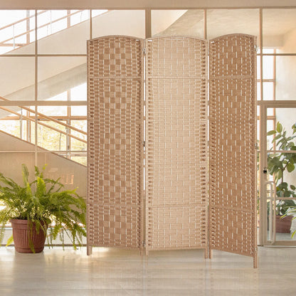 3-Panel Room Divider, 6 ft Office Partition Walls Wood Divider Folding Portable Privacy Screen, Room Dividers and Folding Privacy Screens for Home, Room Separator Wall Dividers,Black