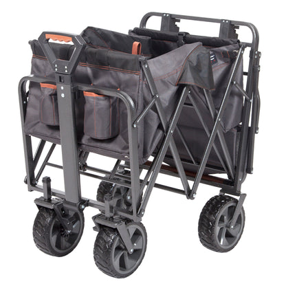 Mac Sports Deluxe Push Pull Folding Wagon with Brakes