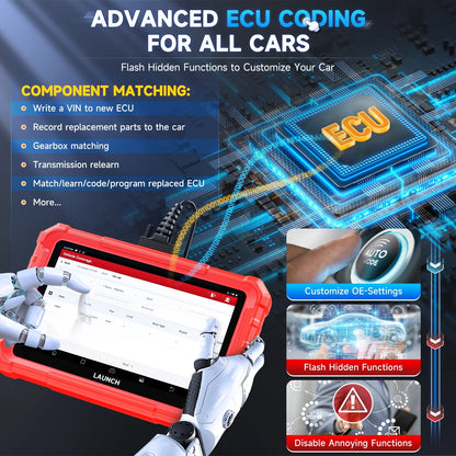 LAUNCH X-431 Pro Star Bidirectional Scan Tool, 37+ Resets, All System Diagnostic Scanner All in One OBD2 Scanner with CANFD, DOIP, FCA Autoauth Diagnosis Scan Tool 2 Year Update