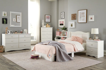 Mainstays Storybook Mates Bed, Soft White Finish