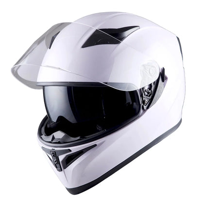 1Storm Motorcycle Modular Full Face Flip up Dual Visor Helmet + Spoiler + Motorcycle Bluetooth Headset: HJK316 Mechanic Red