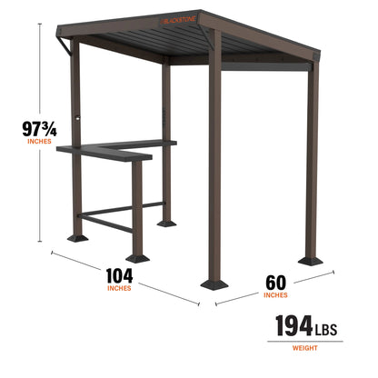 Blackstone 5' x 8' Outdoor Griddle/Grill Pavilion Grill Gazebo
