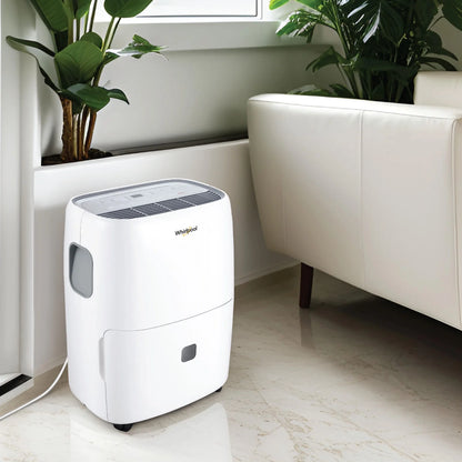 Whirlpool Energy Star 50-Pint 4500 Sq ft Humidity Absorber Dehumidifier, Bedroom, Basement, Garage, WHAD501DW