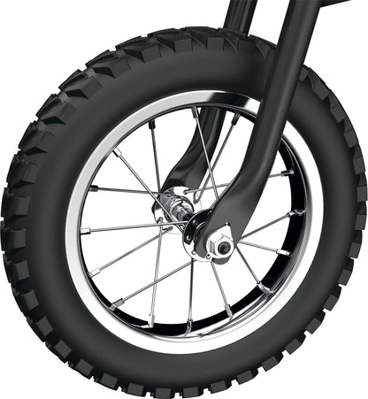 Razor Dirt Rocket MX125 Electric-Powered Dirt Bike - Black with Decal Included, for Child 5+