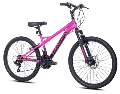 Kent Bicycles 24-inch Teen Tracer Girl's Mountain Bicycle, Pink