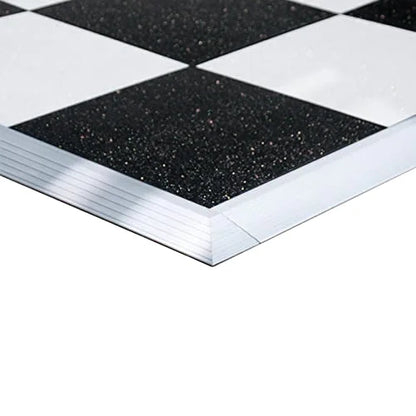 TentandTable Black Sparkle Portable Commercial Dance Floor - Indoor & Outdoor, 9 ft x 9 ft