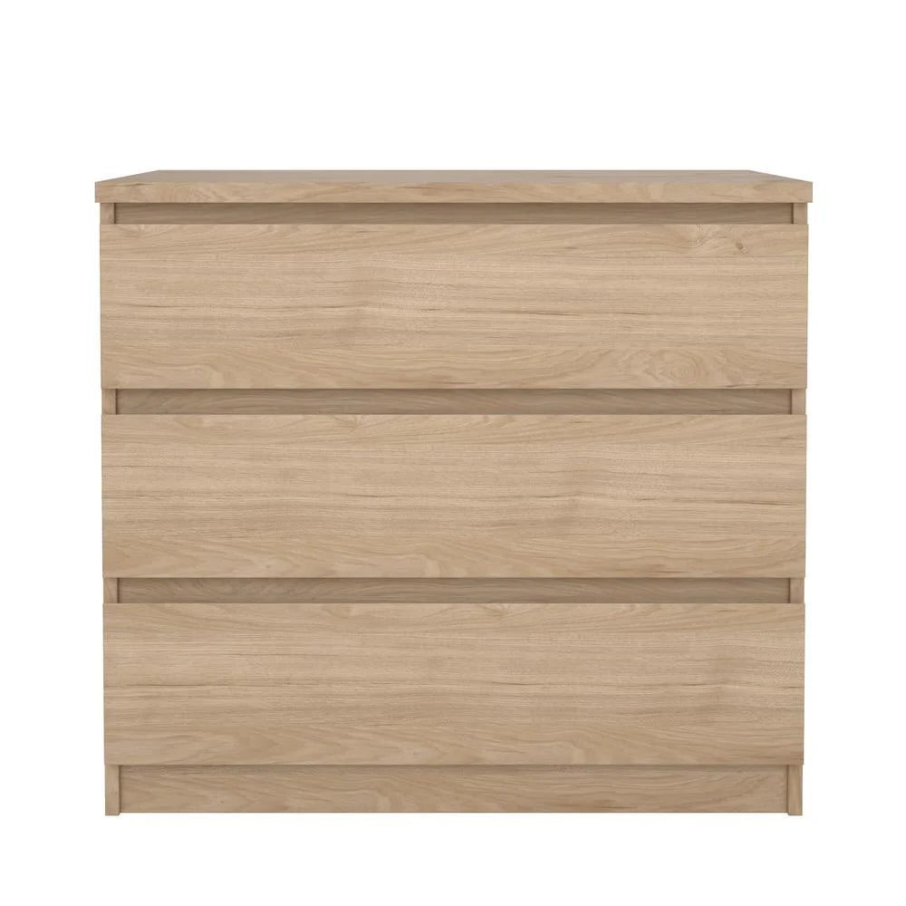 Tvilum Scottsdale 3 Drawer Chest Dresser for Adults, White High Gloss