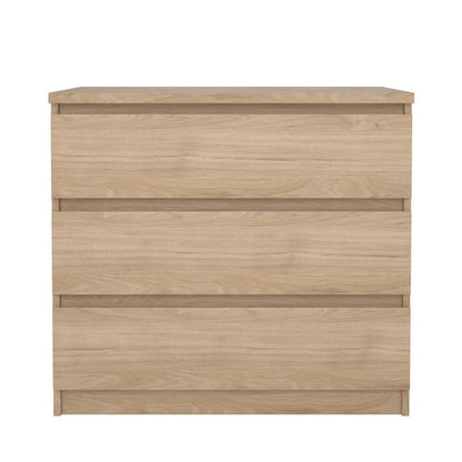 Tvilum Scottsdale 3 Drawer Chest Dresser for Adults, White High Gloss