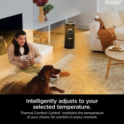 Open Box Shark - 3-in-1 Air Purifier, Heater & Fan with NanoSeal HEPA, Cleansense IQ, Odor Lock, for 500 Sq. Ft - Grey HC452