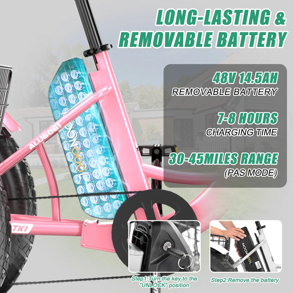 20" x 4" Fat Tire Electric Tricycle for Adult, 7 Speeds Electric Trike 48V 500W Motorized Tricycle , Electric Three Wheels Bicycle for Senior, Aluminum Frame & Rear Basket ,16mph