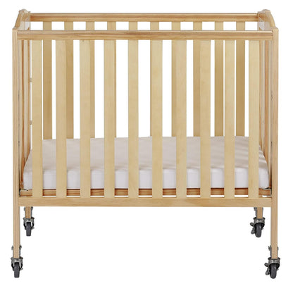 Dream On Me Birch 3-in-1 Folding Portable Mini Crib. Natural