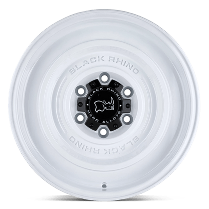Black Rhino Solid 17X9.5 6X139.7 -12Et 71.5Cb Gloss White Wheel