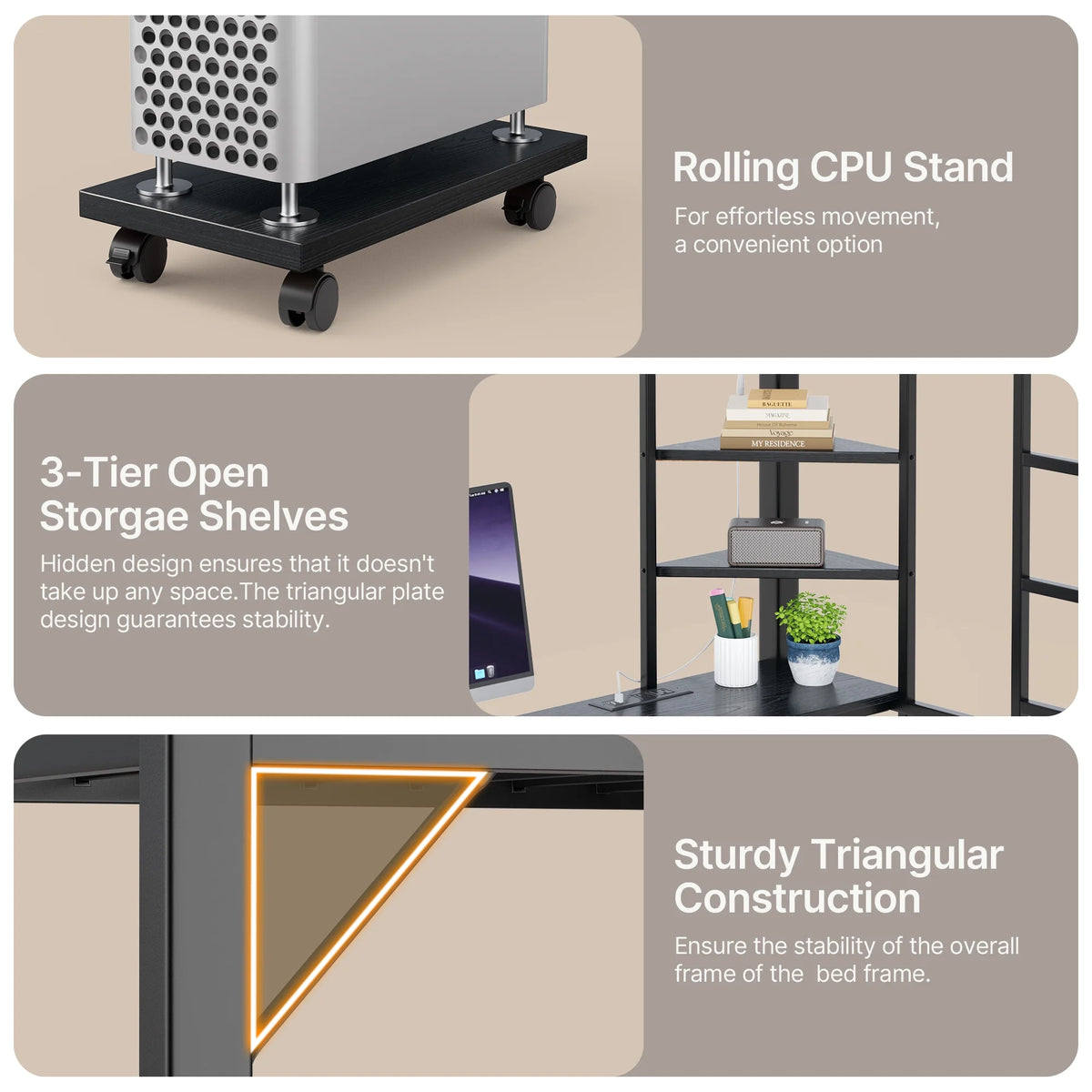 Lofka Twin Loft Bed with L-Shaped Desk, RGB Lights & Charging Station, 400lb Capacity Metal Frame, 3 Shelves & 2 Drawers, Easy Assembly��White