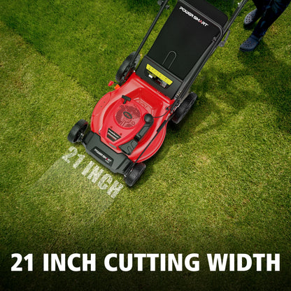 PowerSmart 21" 170cc Gas Self-Propelled Lawn Mower, with 6-Position Height Adjustment