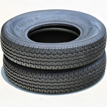 Set of 4 Transeagle ST Radial II Steel Belted ST225/75R15 225/75R15 117/112L E 10 Ply Trailer Tires