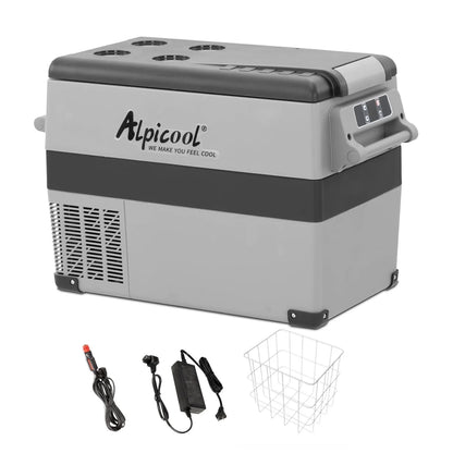 Alpicool CF55 Portable Refrigerator 12 Volt Car Freezer 58 Quart(55 Liter) Vehicle, Car, Truck, RV, Boat, Mini fridge freezer for Driving, Travel, Fishing, Outdoor -4��F to 68��F