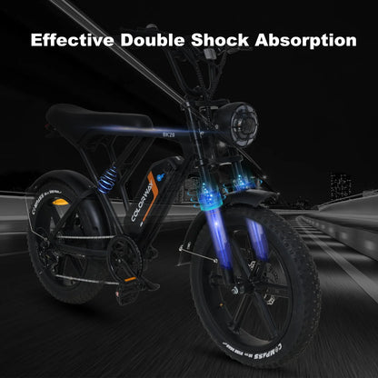 COLORWAY 750W Electric Bike for Adults,20X4.0 Fat Tire Off-Road E bike,48V/15Ah Battery Snow Beach Mountain Bike for Outdoor Cycling e bike